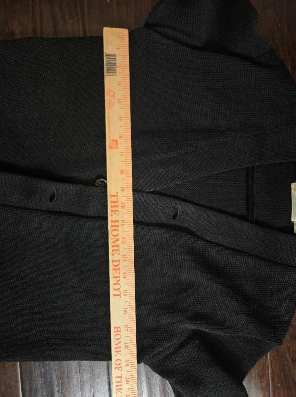 Vintage 1960s Burean Holloway Wool Varsity Cardigan Mens 42 Black Ivy Preppy